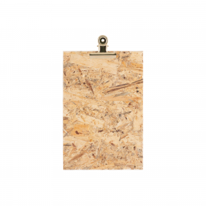 60754.zilver klembord OSB A5 met bulldog clip zilver
