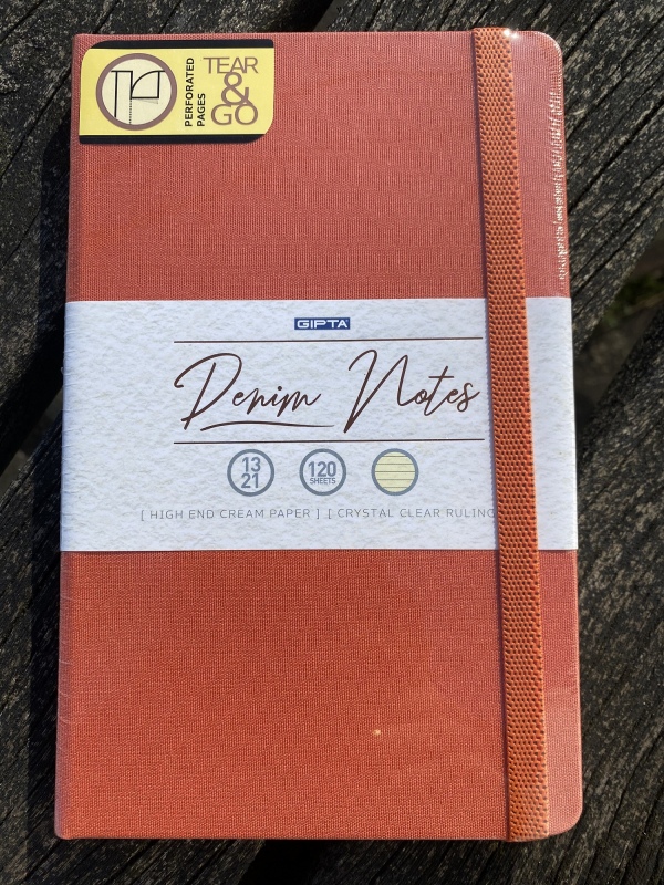 Denim Notes A5 oranje